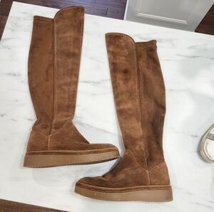 Chic Brown Over the Knee Boots